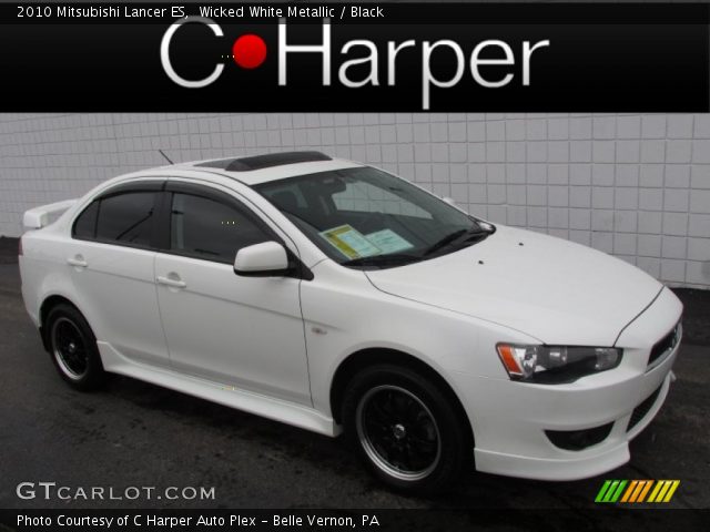 2010 Mitsubishi Lancer ES in Wicked White Metallic