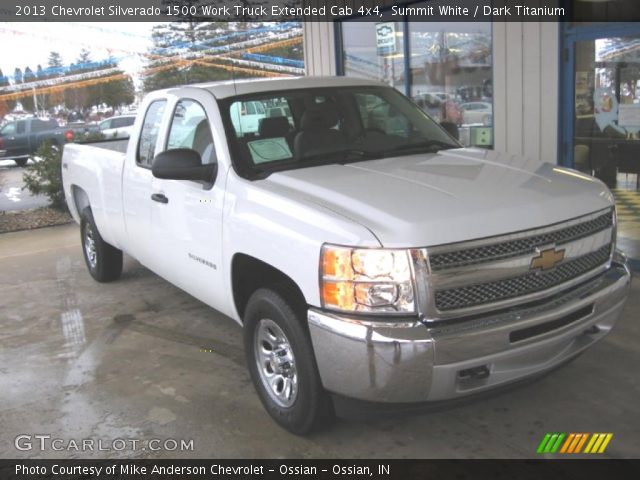 2013 Chevrolet Silverado 1500 Work Truck Extended Cab 4x4 in Summit White