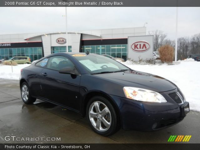 2008 Pontiac G6 GT Coupe in Midnight Blue Metallic