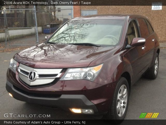 2008 Acura MDX Technology in Dark Cherry Pearl
