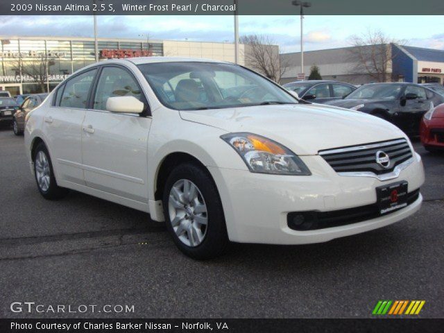 2009 Nissan Altima 2.5 S in Winter Frost Pearl