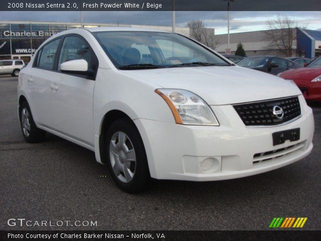 2008 Nissan Sentra 2.0 in Fresh Powder White