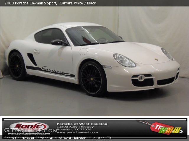 2008 Porsche Cayman S Sport in Carrara White