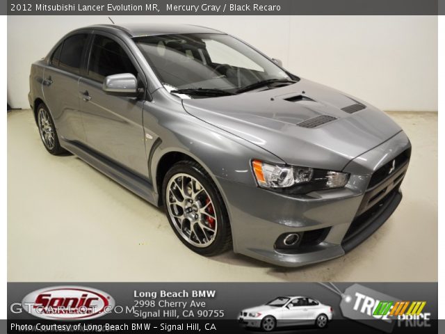 2012 Mitsubishi Lancer Evolution MR in Mercury Gray