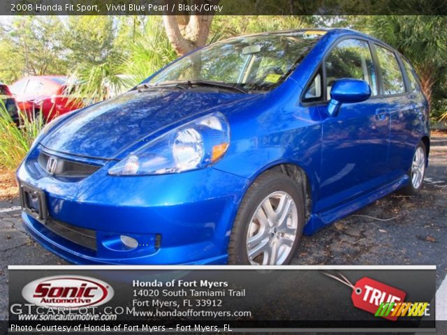 2008 Honda Fit Sport in Vivid Blue Pearl