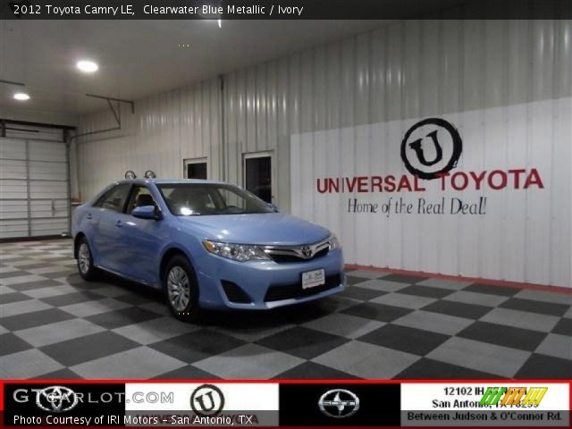 2012 Toyota Camry LE in Clearwater Blue Metallic