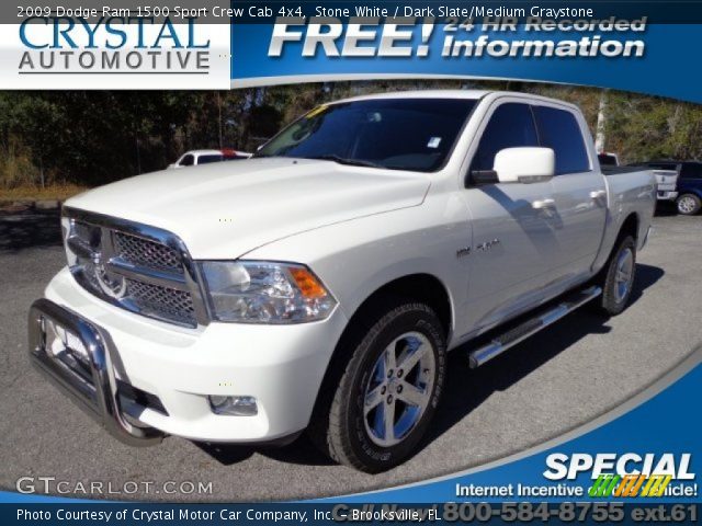 2009 Dodge Ram 1500 Sport Crew Cab 4x4 in Stone White