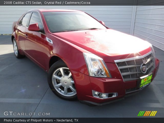 2008 Cadillac CTS Sedan in Crystal Red