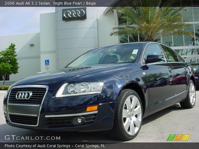 2006 Audi A6 3.2 Sedan in Night Blue Pearl