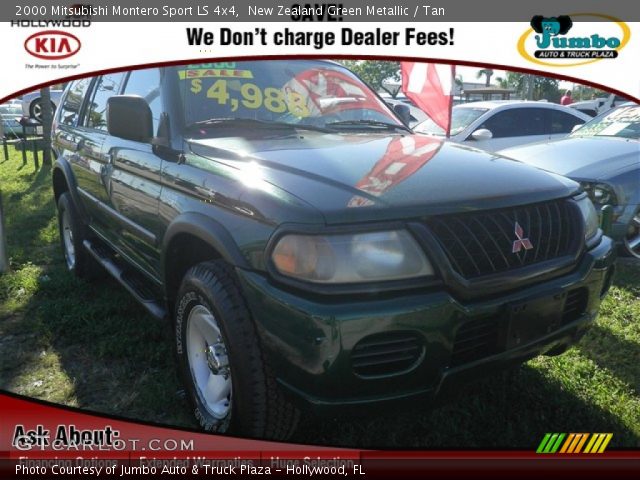 2000 Mitsubishi Montero Sport LS 4x4 in New Zealand Green Metallic