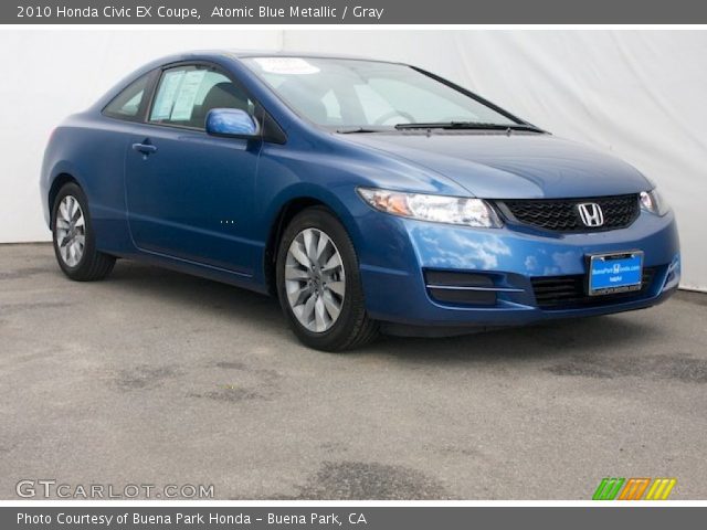 2010 Honda Civic EX Coupe in Atomic Blue Metallic