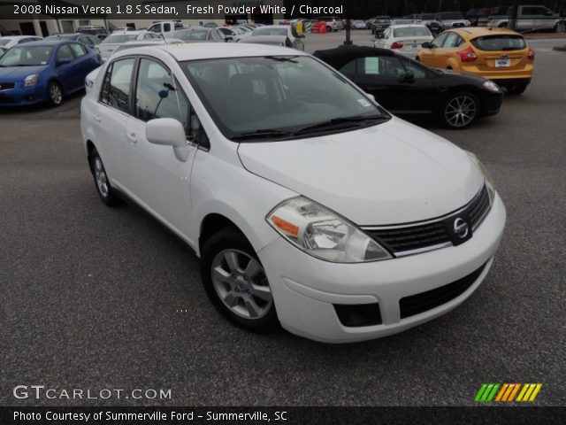 2008 Nissan Versa 1.8 S Sedan in Fresh Powder White