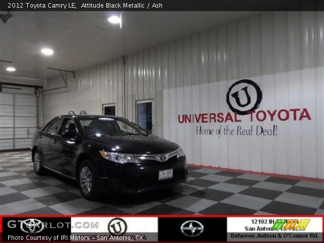 2012 Toyota Camry LE in Attitude Black Metallic