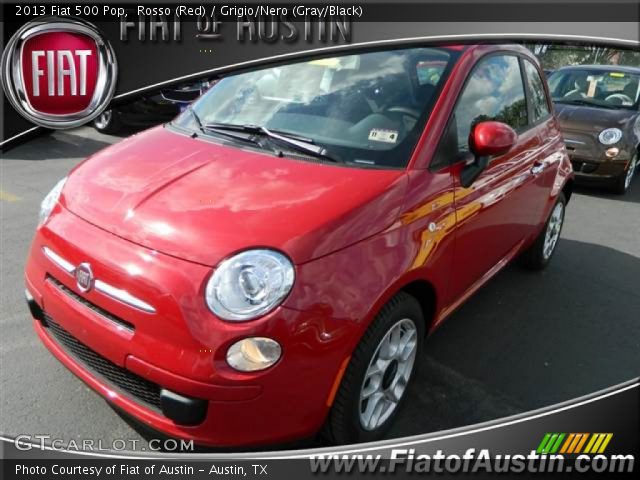 2013 Fiat 500 Pop in Rosso (Red)