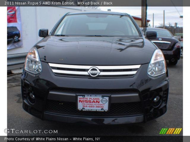 2011 Nissan Rogue S AWD Krom Edition in Wicked Black