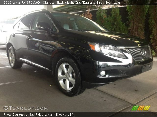 2010 Lexus RX 350 AWD in Obsidian Black