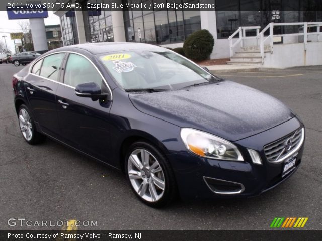 2011 Volvo S60 T6 AWD in Caspian Blue Metallic