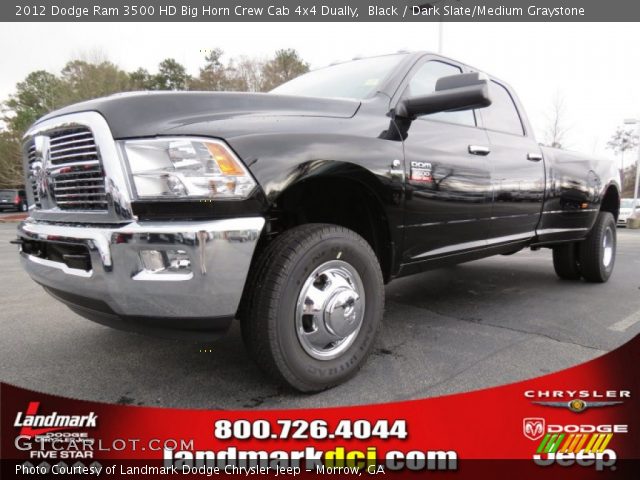 2012 Dodge Ram 3500 HD Big Horn Crew Cab 4x4 Dually in Black