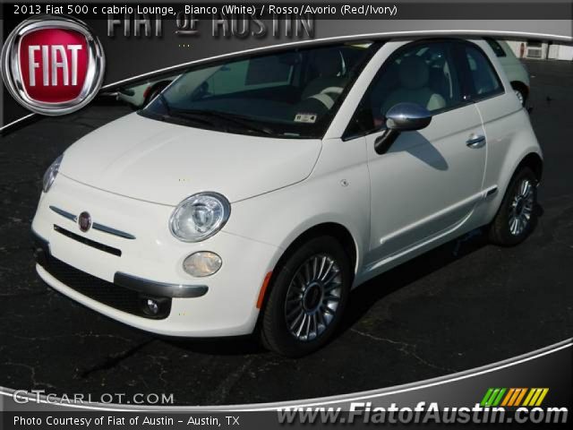 2013 Fiat 500 c cabrio Lounge in Bianco (White)