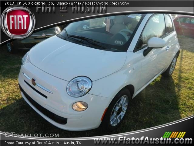 2013 Fiat 500 c cabrio Pop in Bianco (White)