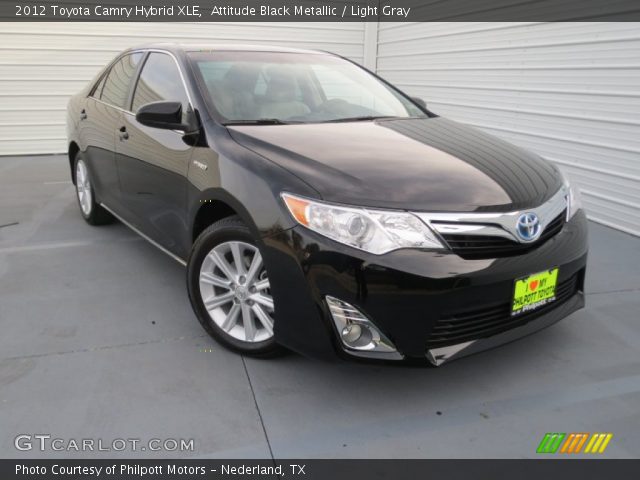 2012 Toyota Camry Hybrid XLE in Attitude Black Metallic