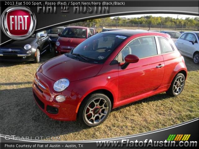2013 Fiat 500 Sport in Rosso (Red)