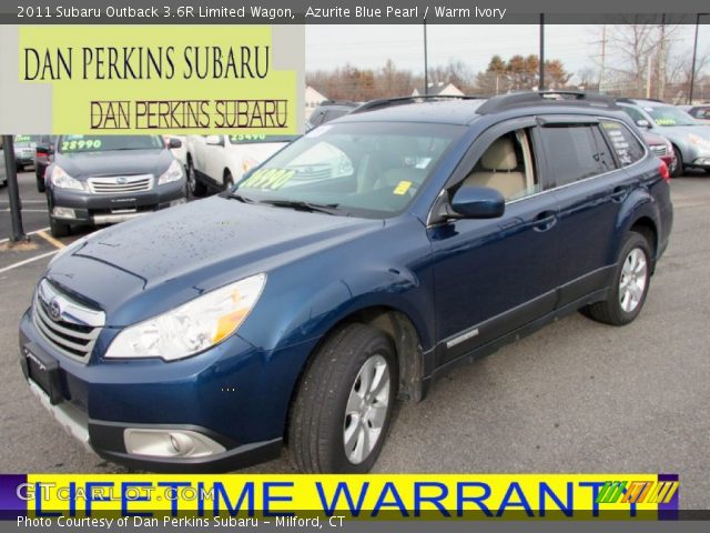 2011 Subaru Outback 3.6R Limited Wagon in Azurite Blue Pearl