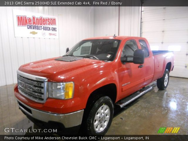 2013 GMC Sierra 2500HD SLE Extended Cab 4x4 in Fire Red