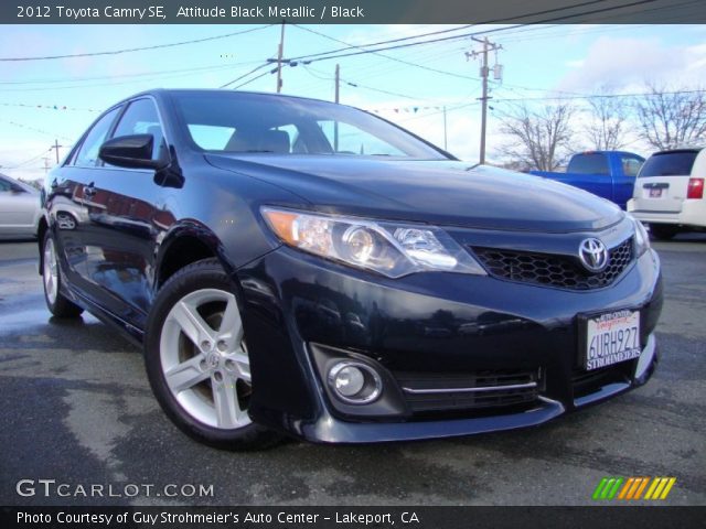 2012 Toyota Camry SE in Attitude Black Metallic