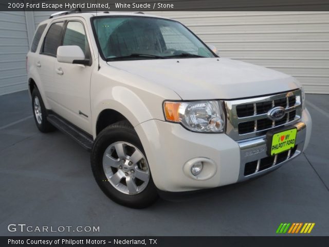 2009 Ford Escape Hybrid Limited in White Suede