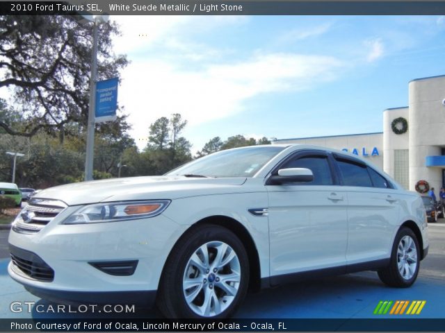 2010 Ford Taurus SEL in White Suede Metallic