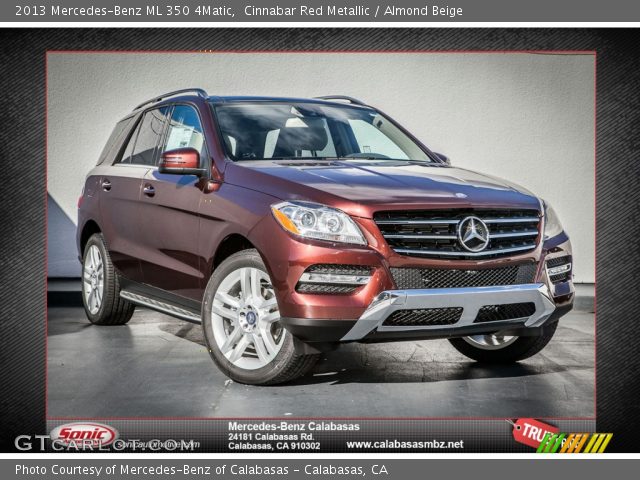 2013 Mercedes-Benz ML 350 4Matic in Cinnabar Red Metallic