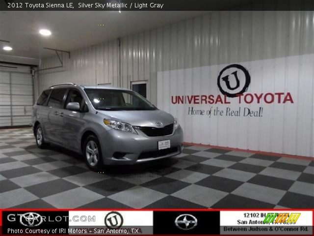 2012 Toyota Sienna LE in Silver Sky Metallic