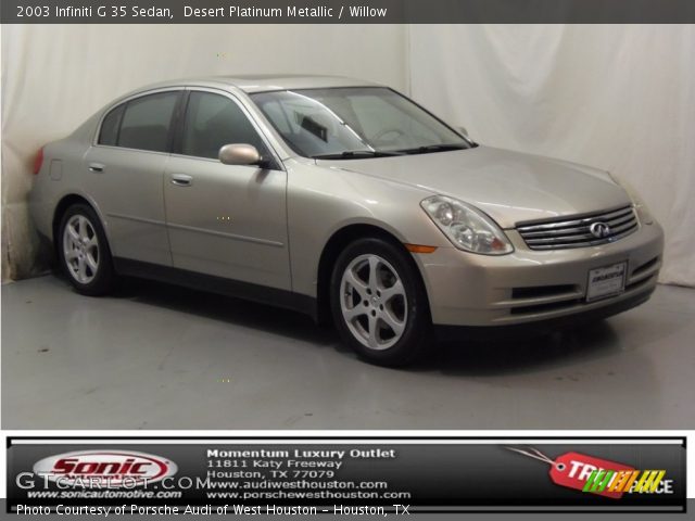 2003 Infiniti G 35 Sedan in Desert Platinum Metallic