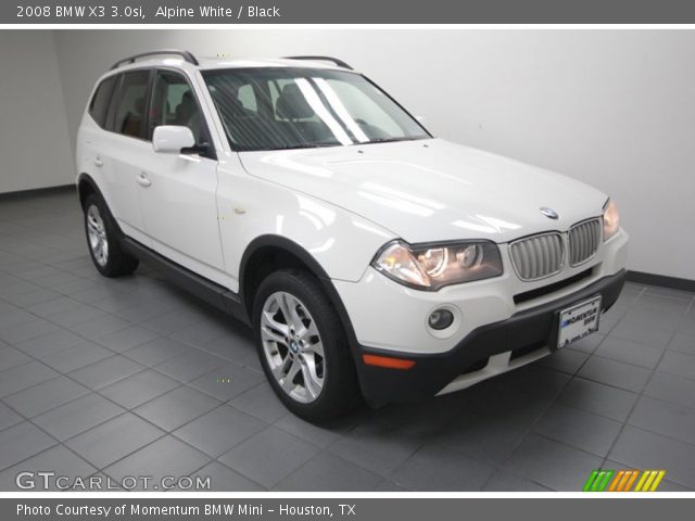 2008 BMW X3 3.0si in Alpine White
