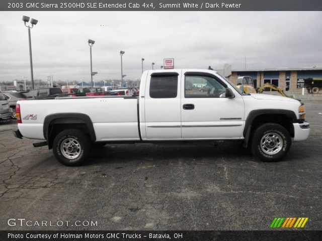 2003 GMC Sierra 2500HD SLE Extended Cab 4x4 in Summit White