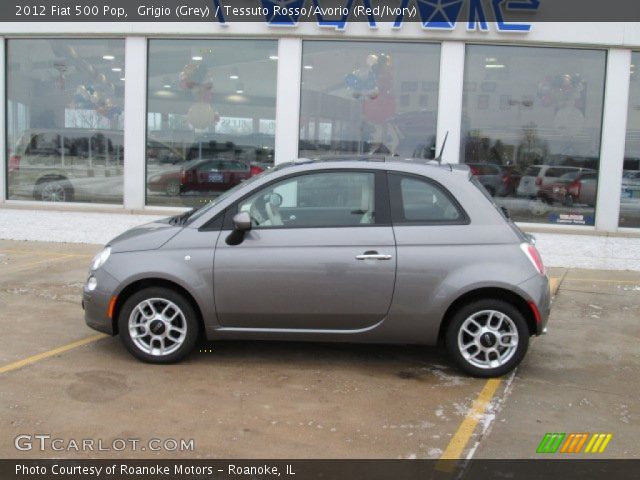 2012 Fiat 500 Pop in Grigio (Grey)