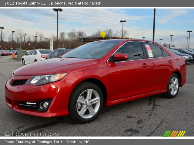2012 Toyota Camry SE in Barcelona Red Metallic