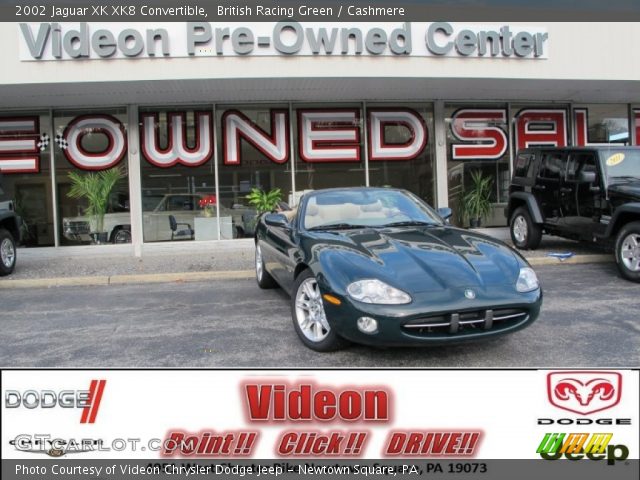 2002 Jaguar XK XK8 Convertible in British Racing Green