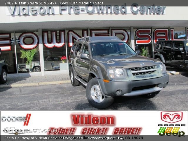 2002 Nissan Xterra SE V6 4x4 in Gold Rush Metallic