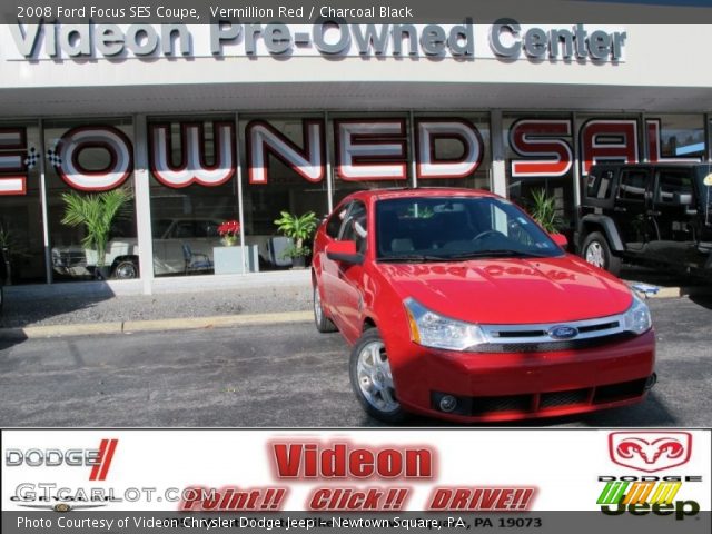 2008 Ford Focus SES Coupe in Vermillion Red
