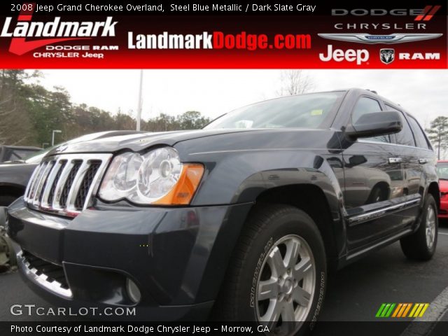 2008 Jeep Grand Cherokee Overland in Steel Blue Metallic