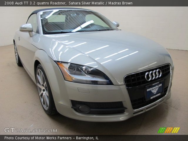 2008 Audi TT 3.2 quattro Roadster in Sahara Silver Metallic