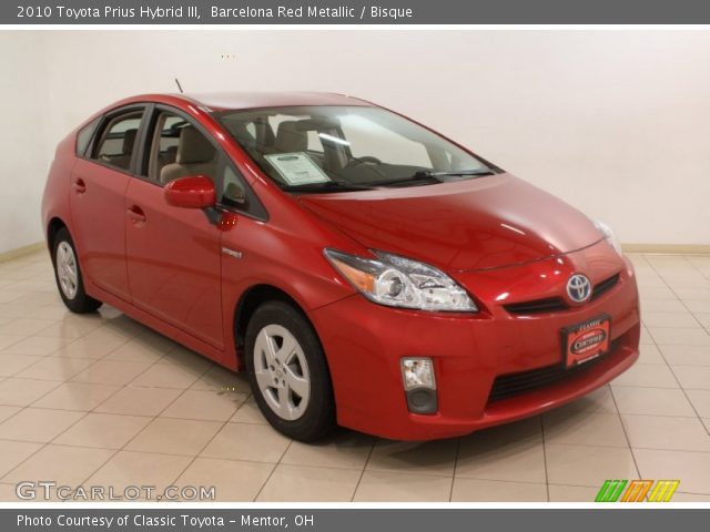 2010 Toyota Prius Hybrid III in Barcelona Red Metallic