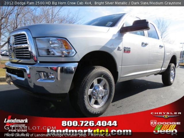 2012 Dodge Ram 2500 HD Big Horn Crew Cab 4x4 in Bright Silver Metallic