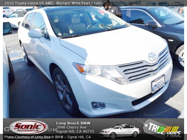 2010 Toyota Venza V6 AWD in Blizzard White Pearl