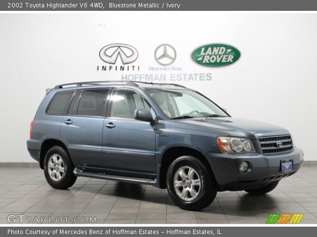 2002 Toyota Highlander V6 4WD in Bluestone Metallic