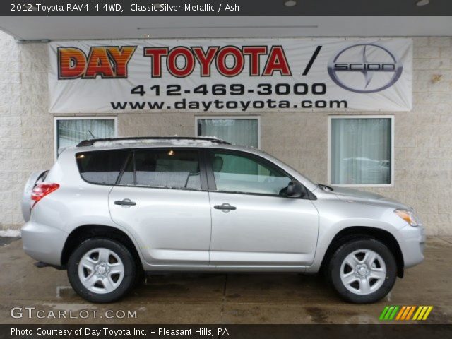 2012 Toyota RAV4 I4 4WD in Classic Silver Metallic