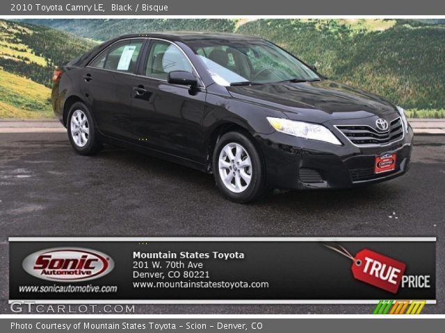 2010 Toyota Camry LE in Black