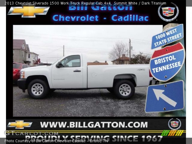 2013 Chevrolet Silverado 1500 Work Truck Regular Cab 4x4 in Summit White